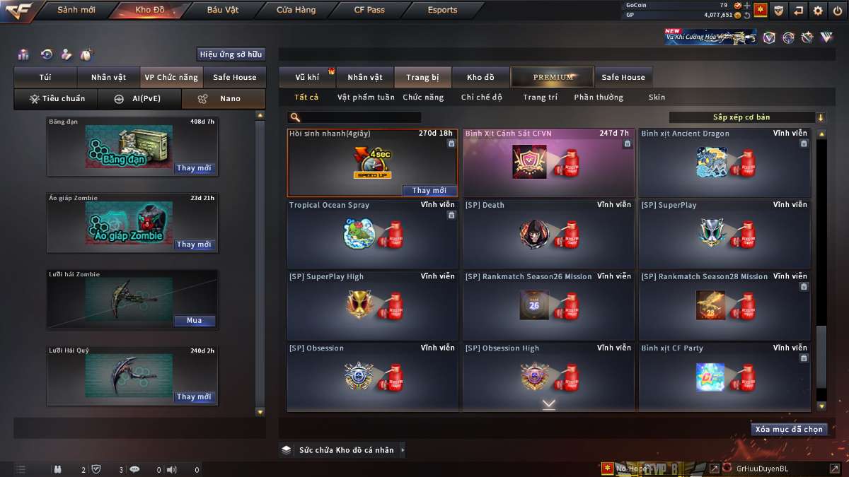 shop acc cf uy tin gia re